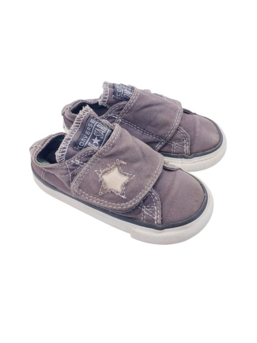 Converse All Star Gray Slip On Sneakers Shoes Kids Infant Size 6 Boys Girls
